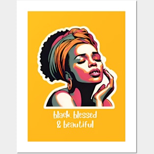 Black and beautiful T-Shirt Hoodie Sticker Mug Tote etc. Posters and Art